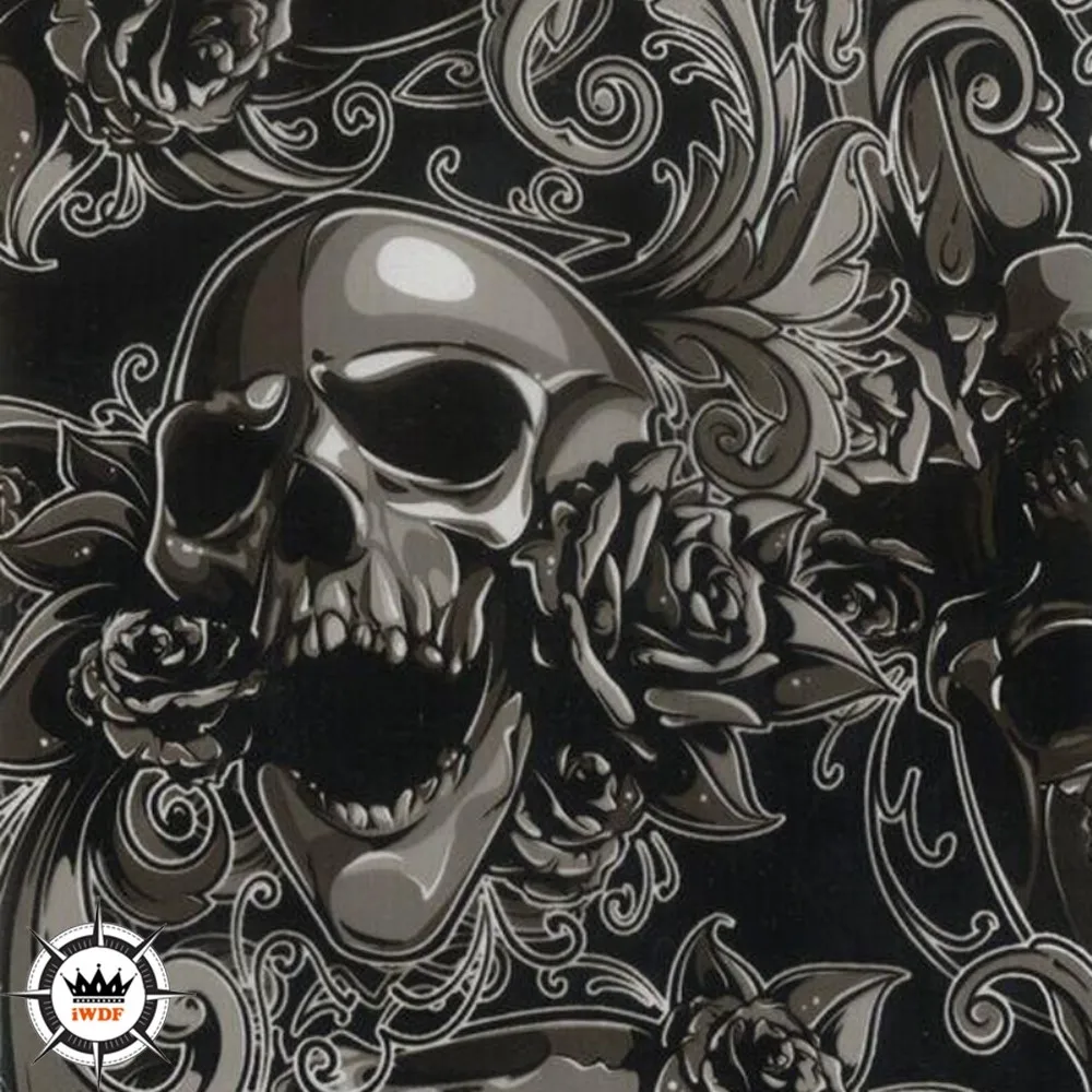 

WDF836 10square Width 1M Cool Skull Water Transfer Printing Film Hydrographic Films