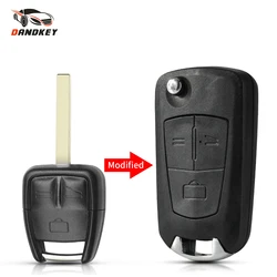 Dandkey sostituzione Flip Key Shell Case per OPEL VAUXHALL Astra VECTRA SIGNUM ZAFIRA Uncut HU43/HU100 chiave modificata lama