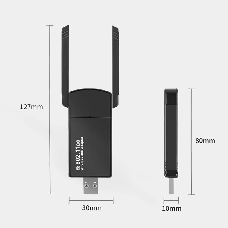 Chip 2.4G/5G Dual Band USB Wifi Adapter 1300Mbpsusb Wifi Dongle USB 3.0 Antenna Receiver Network Card Wifi Module For PC