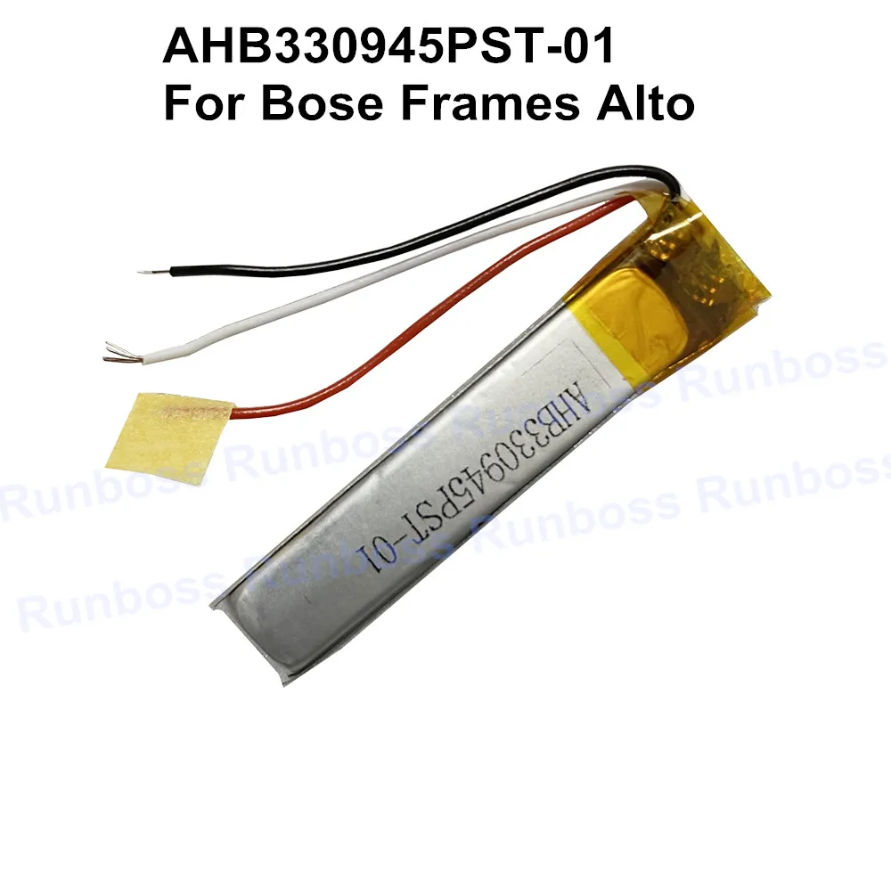 

New 3.7V 110mAh Battery For Bose Frames Alto AHB330945PST-01 Bluetooth Headset Accumulator 3 Wires