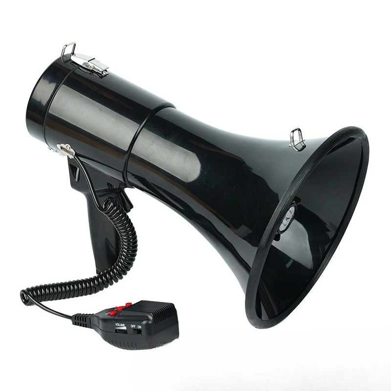 

Emergency handheld loudspeaker 12V loudspeaker can be recorded and played in a loop