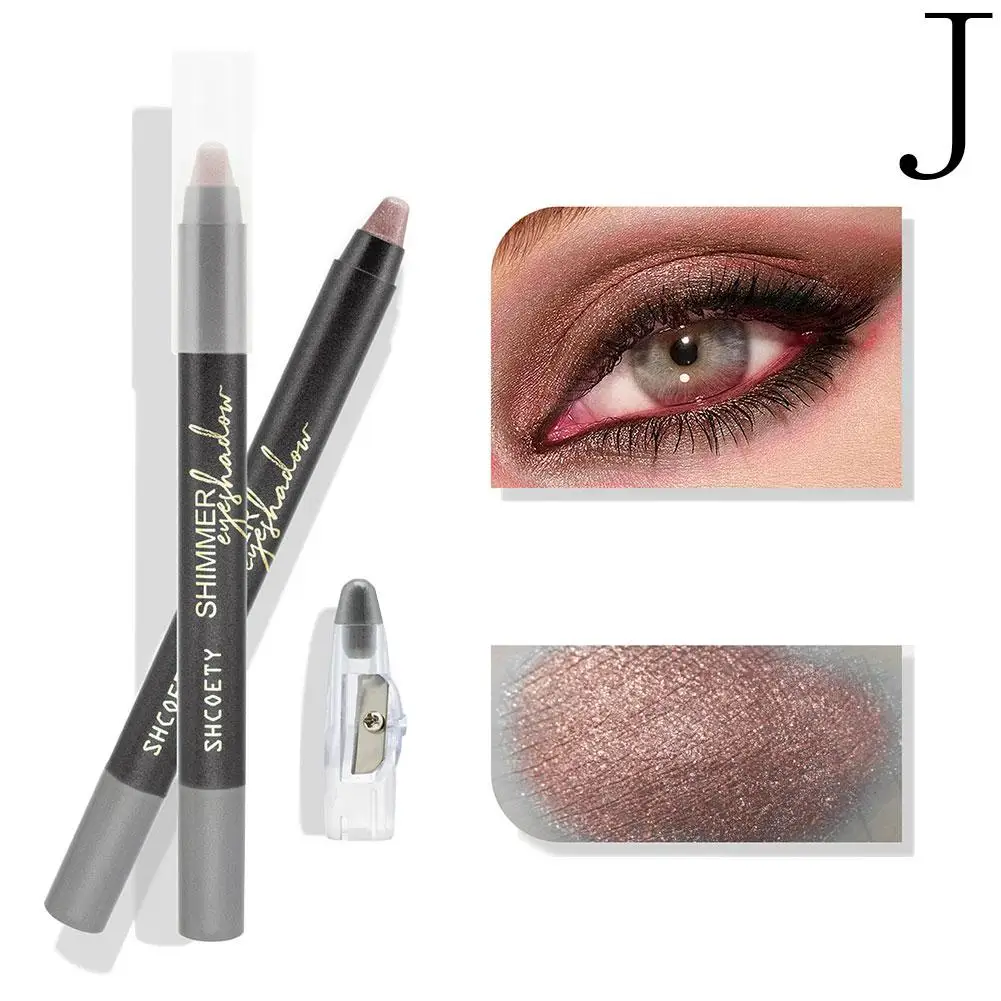 Waterdichte Parelmoer Oogschaduw Potlood Stok Lange Ogen Shimmer Liner Make-Up Glitter Oogschaduw Blijvende Stok Gereedschap Silkwor S4y4