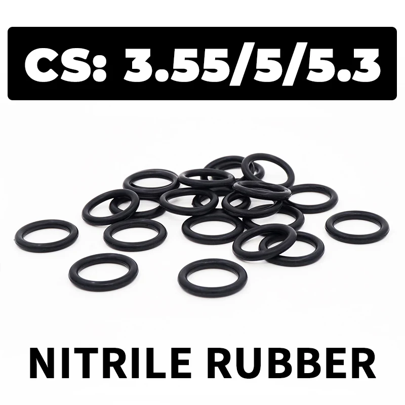 CS 3.55/5/5.3 مللي متر O-حلقة سمك المقطع العرضي NBR النتريل المطاط ختم طوقا المطاط غسالة حلقة بالجملة في المواصفات #1