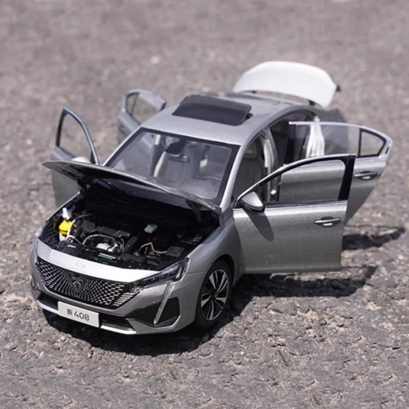 

1:18 Diecast 2022 New 408 Alloy Simulation Car Model Original 408 Boy Birthday Xmas Gift Vehicle Collection