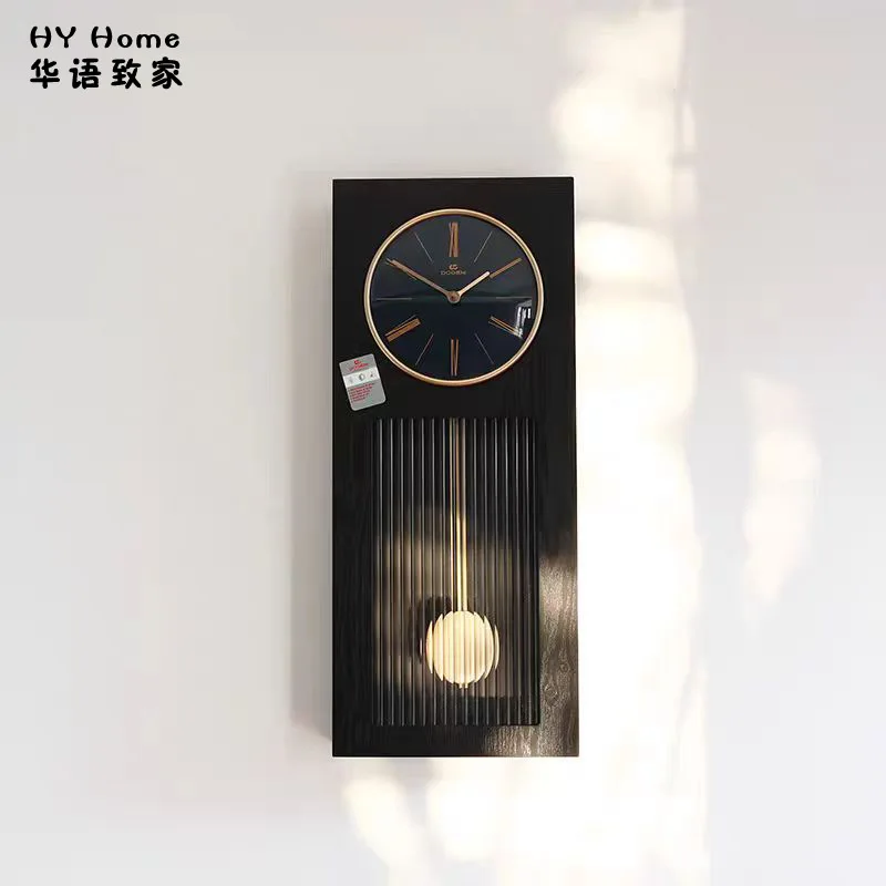 Nordic creative home living room music time clock modern simple fashion personalized decorative clock swing watch