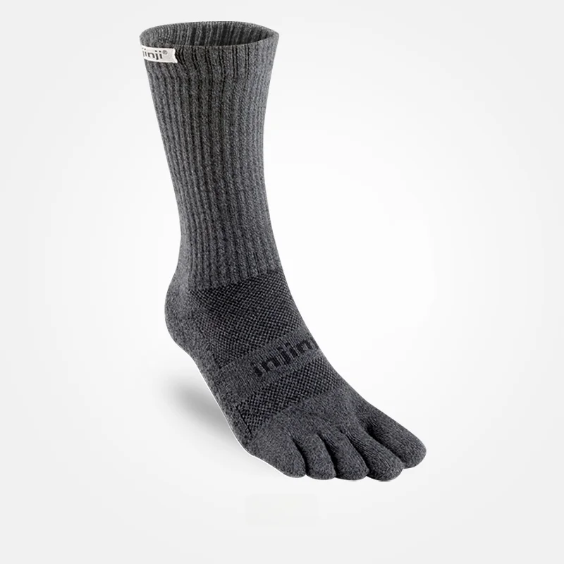 

Marathon Thiened Mid-Calf Running Sos Coolmax Qui Dry Waterproof Long Cuff Off-Road Profional Sports Sos Injinji