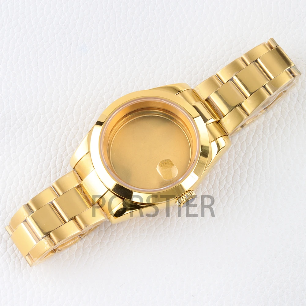 

Корпус часов NH35 36 мм/39 мм, сапфировое стекло, нержавеющая сталь 316L для Datejust NH35 NH36, механизм, полированный устричный/юбилейный браслет