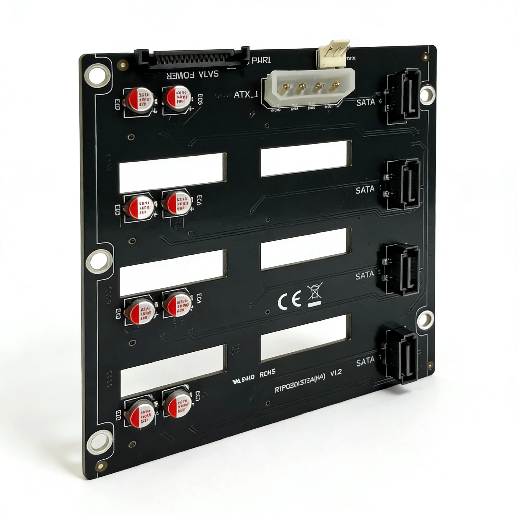

4 Bay SATA Backplane HDD SSD Expansion Card Power Data Integrated Backplane Board for PC NAS Storage Server N4 JONSBO