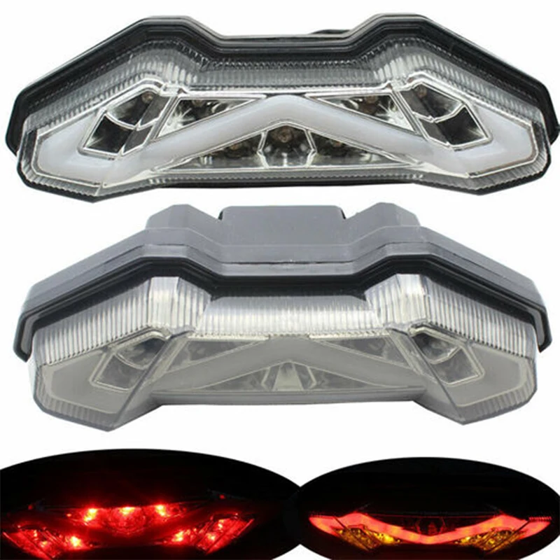 12V Motorcycle LED Tail Rear Brake Lights Turn Signal Lights Blinkers For Yamaha MT-09 FZ-09 2014 2015 2016