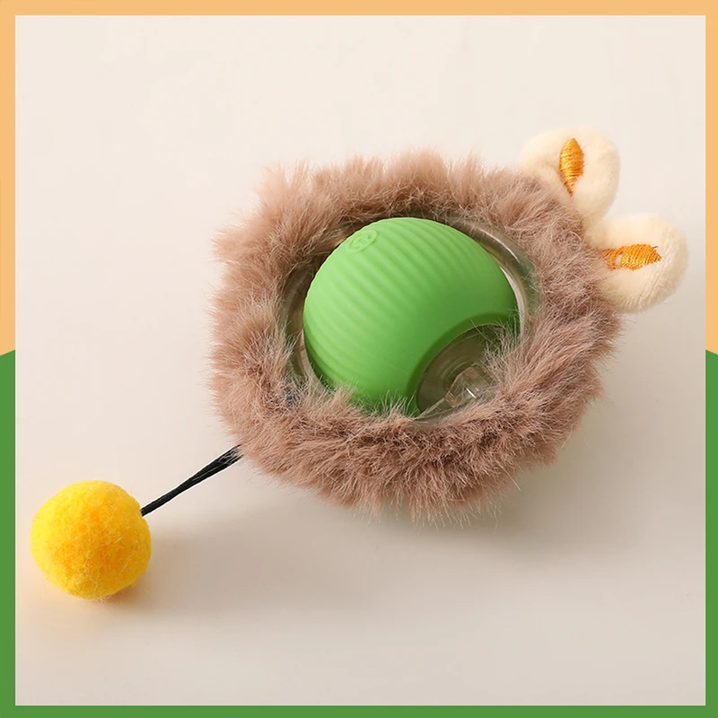 Smart Interactive Cat Toys Ball Fast Rolling in Pouch Hide and Seek Kitten Toy Motion Activated Interactive Cat Toy for Indoor image 5