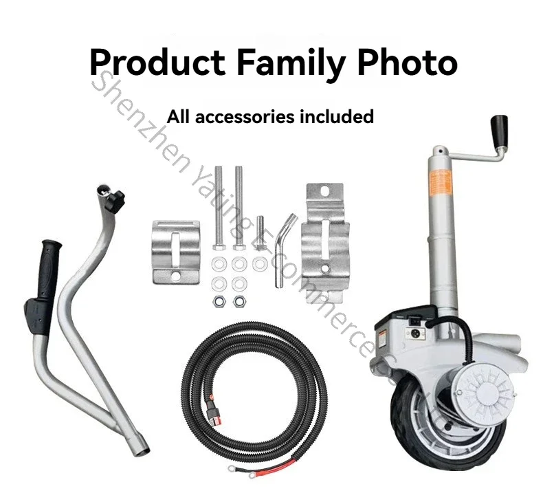 1PC 12V Perforated Version Electric Car Mover Small Trailer Car Mover Automatic Braking Braking RV Truck Car Shifting Artifact