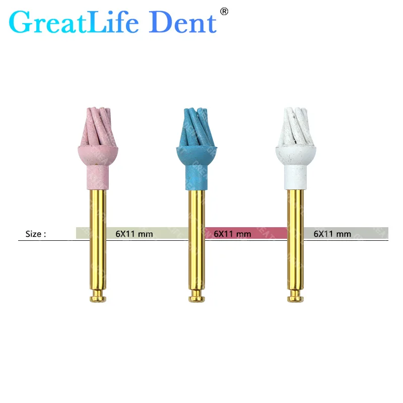 

GreatLife Dent Rubber Polisher Composite Resin Polishing Diamond Inlay Dedicated Grinder Head (Coarse/medium/ Fine) Teeth Polish