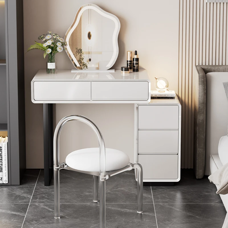 

Modern Mirror Dressing Table Nordic Drawers Storage Bedroom Organizer Dressing Table Side Comoda Pra Quarto Home Furniture