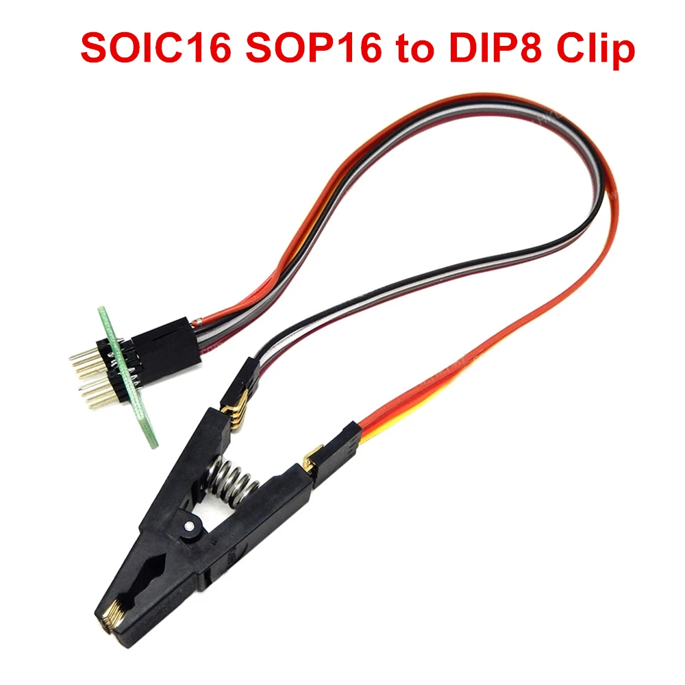 programmer Testing Clip SOP16 SOP SOIC 16 SOIC16 Pin IC Test Clamp SOP16 to DIP8 Flash Clip for 25 series RT809F TL866CS TL866A