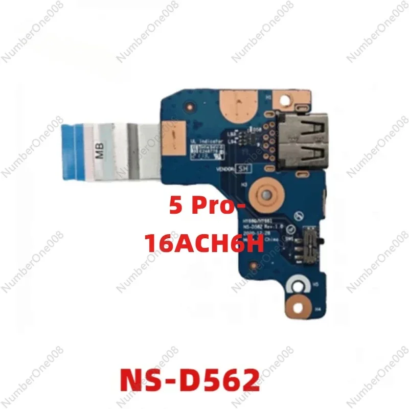 Original For Lenovo Legion 5 Pro-16ACH6H 82JQ Laptop USB Switch Board HY660/HY661 NS-D562 5C50S25187