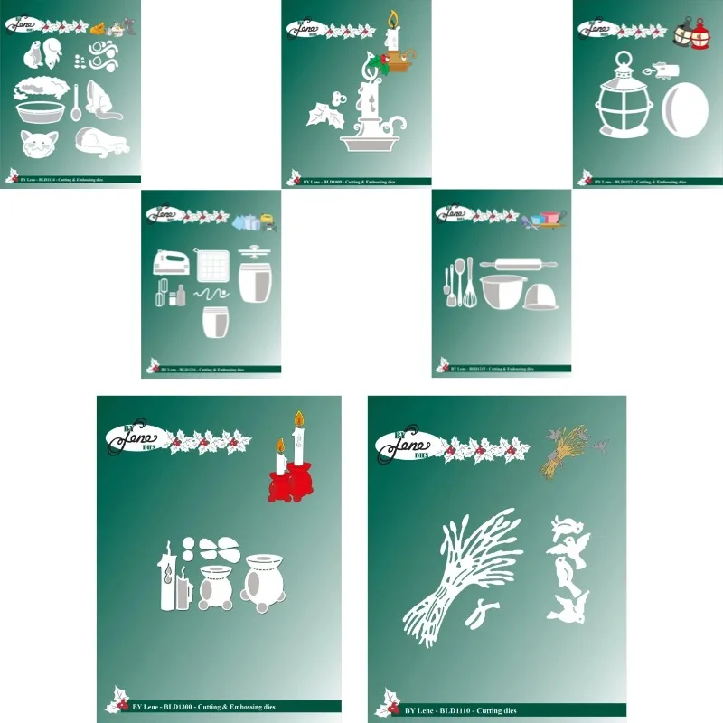 Baking Equipment Candlestick Lantern Metal cutting dies slimline essentials scrap booking card stencil cut die for DIY handmade