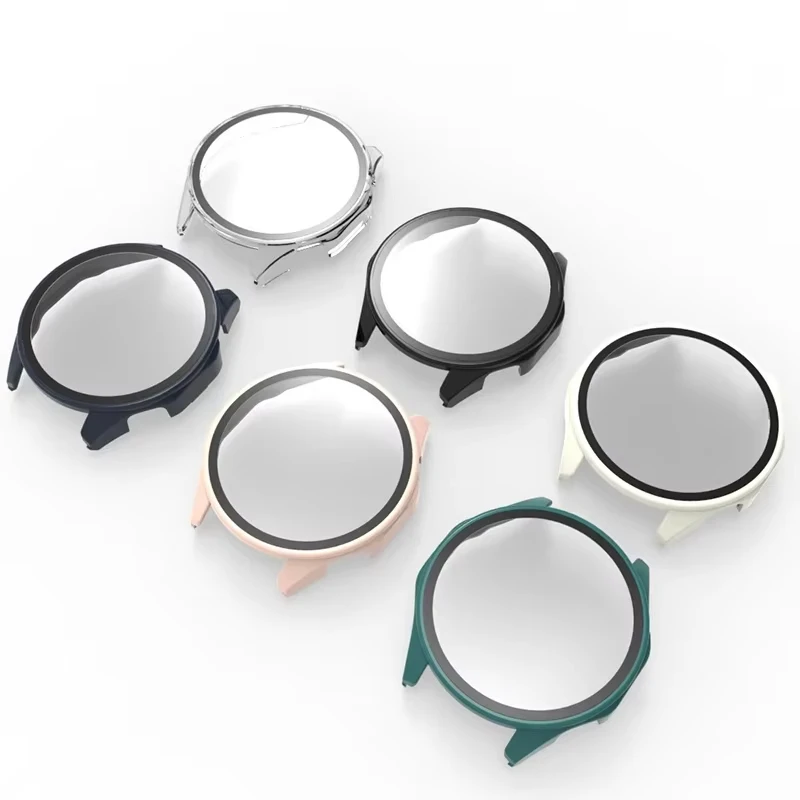 กระจกนิรภัย + เคสพีซีสำหรับนาฬิกาหัวเว่ย GT4 5 46 มม. อุปกรณ์เสริม ตัวป้องกันหน้าจอแบบเต็มรูปแบบ ฝาครอบกันกระแทกแบบแข็งสำหรับหัวเว่ย gt5 pro