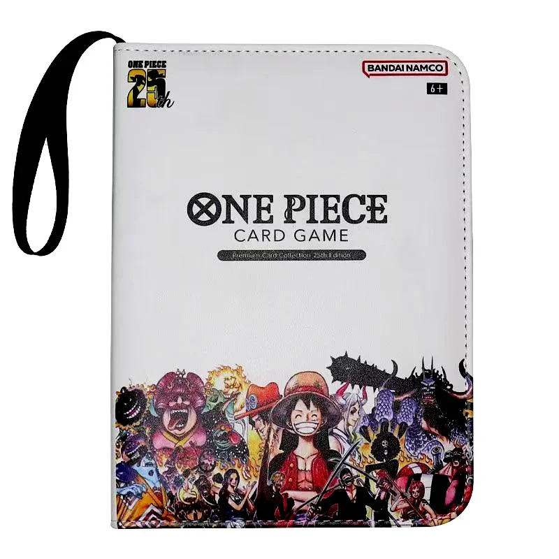 Een Stuk 25e verjaardag Kaart Bindmiddel Luffy Roronoa Zoro Rits Boek 400/900 Zakhouder TCG Kaarten Opslag, Anime Album Cadeau