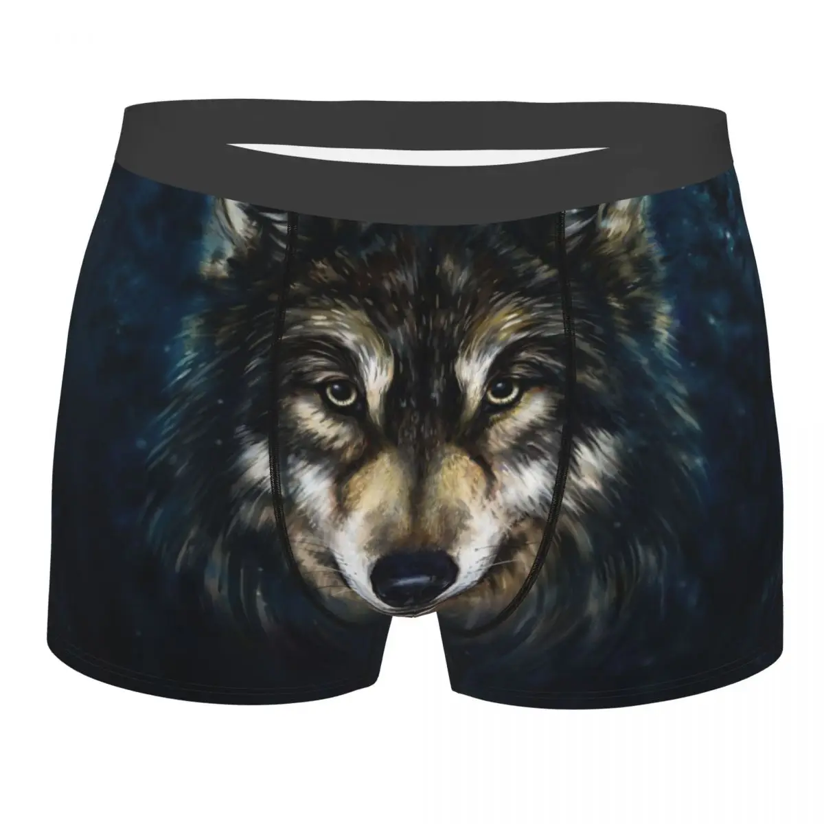 

Custom Animal Wolf Boxers Shorts Men Briefs Underwear Fashion Underpants