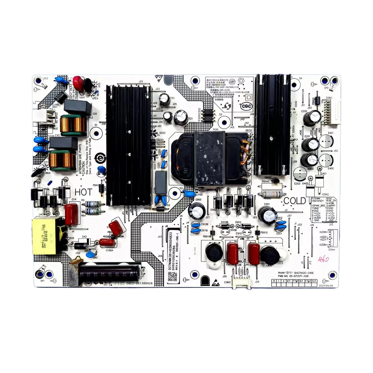 xiaomi-l75ma-ea-テレビ用電源ボード-shg7502c-248e-25-dt1571-x2b-テスト済み