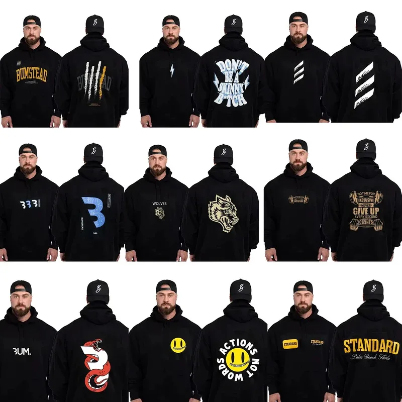 الخريف والشتاء الصالة الرياضية هوديس للرجال Thavage العضلات الرجال CBUM الصالة الرياضية هوديس CBUM اللياقة البدنية الركض CBUM #1