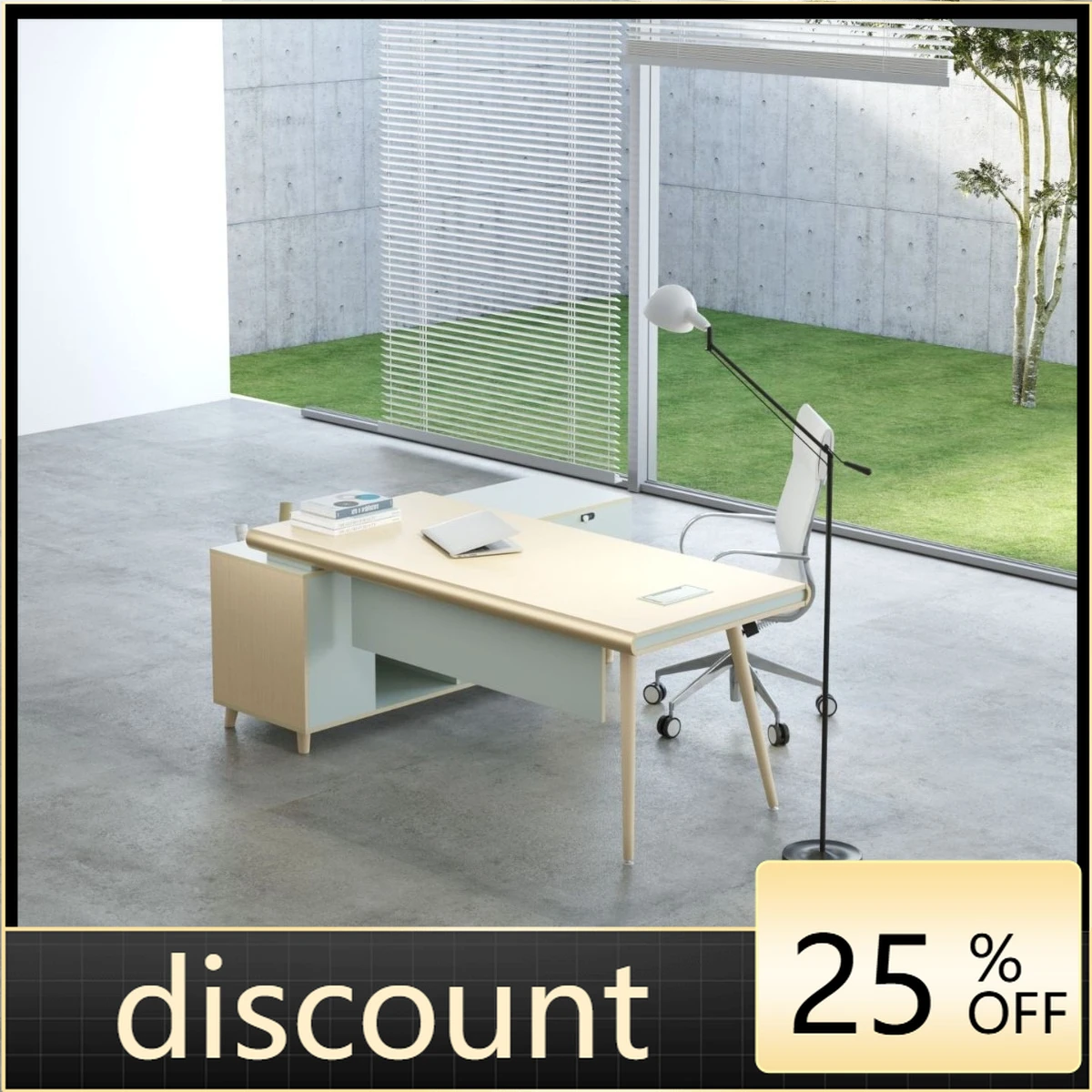 LMM simple modern single supervisor desk general manager Nordic office furniture