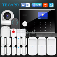 GSM WiFi Smart Home Security Alarm System Tuya App Control Wireless Alarm Host with Motion Door Sensor Professional Security Kit