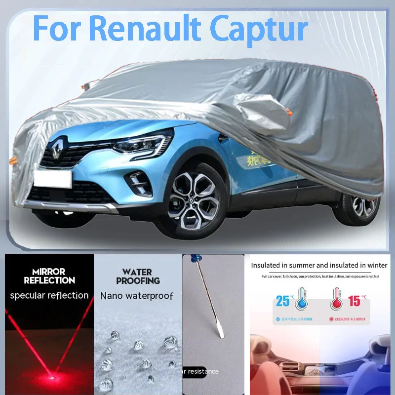 

For Renault Captur Full Car cover with UV protection and Winter Insulation roles,Rainproof,Snowproof Ati-frost properties.