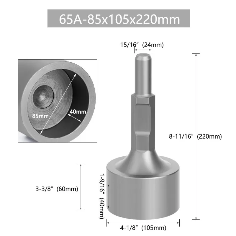 Alloy Steel Demolition Hammer Bit Integrated Forming Electric Breaker Chisel For Concrete Stone Chamfer Breaking Work