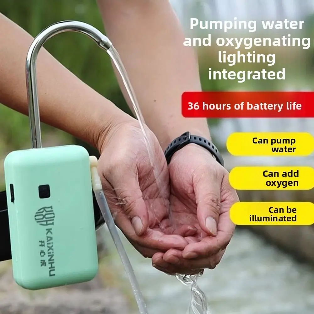 

2200Mah Oxygen Fishing Aerator Pump USB Rechargeable Quiet Fish Tank Air Pump Low Noise Intelligent Electric Oxygenator