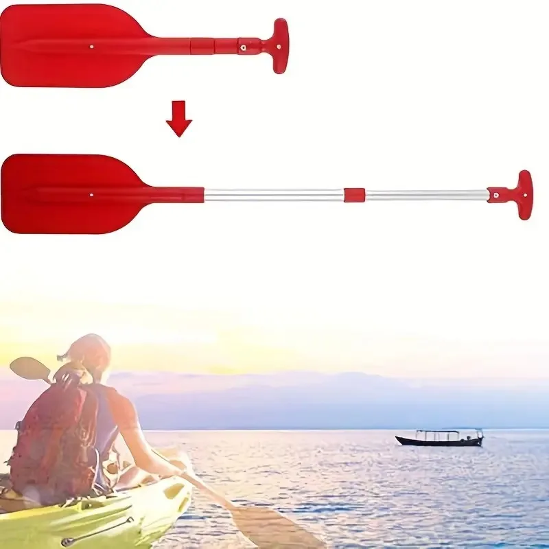 

Telescopic Paddle Portable Collapsible Adjustable Aluminum Alloy Oar Safety Boat Accessories Kayak Paddle for Adult and Children