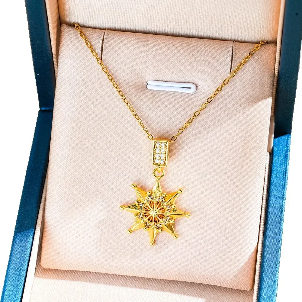 Простое, модное, универсальное и элегантное женское колье на ключице со звездой из титановой стали, с нишевым дизайном.