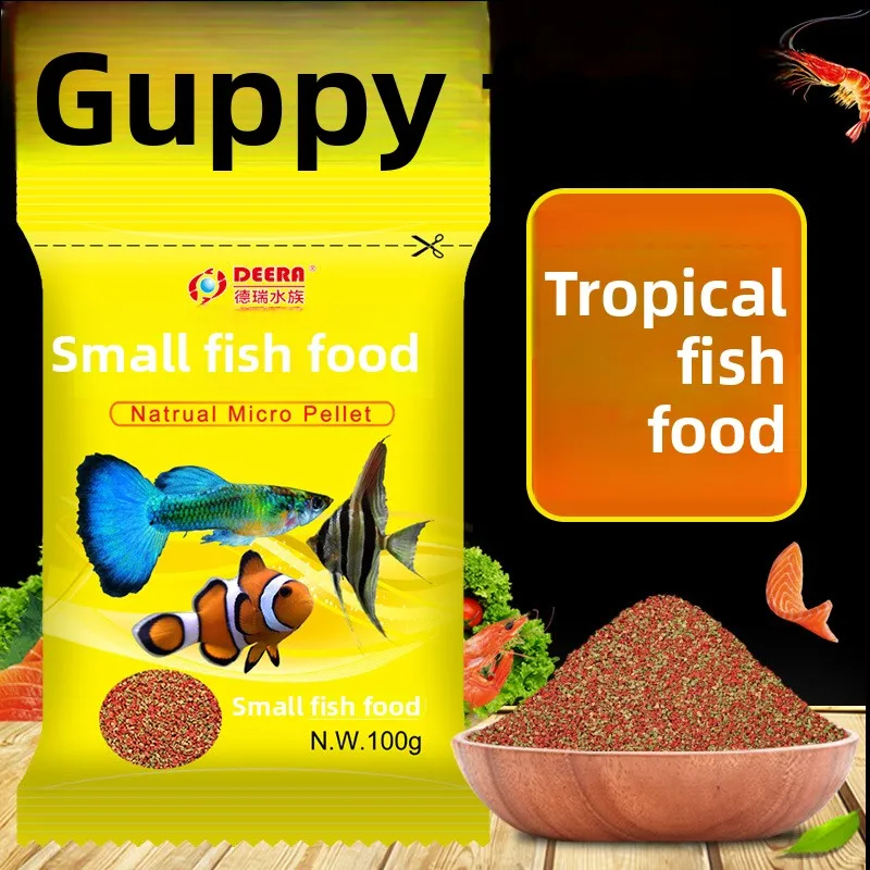 

DEERA Micro Pellets for Baby Fish, Fry Food for Guppy, Betta, Neon Tetra & All Small Tropical Fish