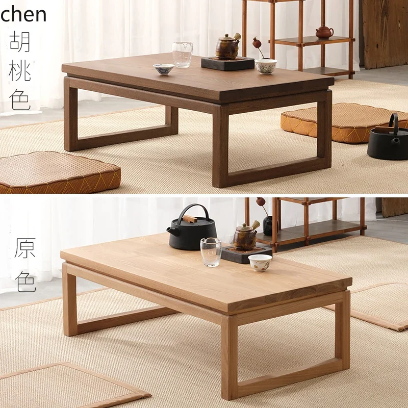 W5.19 Solid Wood Bay Window Small Table Tea Table Small Coffee Table Home Window Sill Low