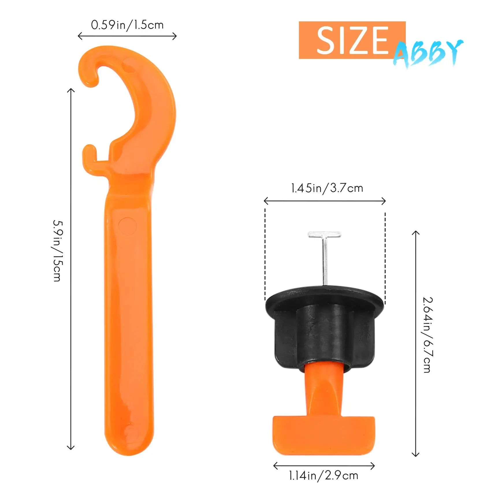 

ABBY-151 Pcs Flat Level Wedges Tile Spacers Reusable Flooring Wall Tile Leveling System Leveler Locator Spacers Plier