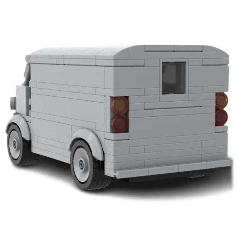 MOC- 207798   Bloco de construção citroen h van blocos modelo montar pequenas partículas tijolo brinquedo um presente aniversário educação automóvel