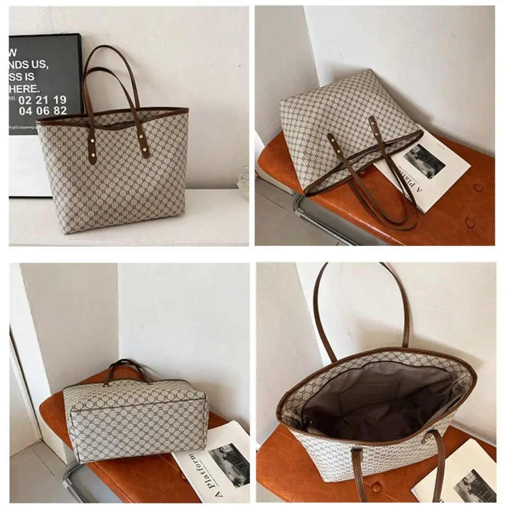 Neue Schultertaschen mit großer Kapazität, PU-Freizeittasche, Pendeltasche – Detail 10