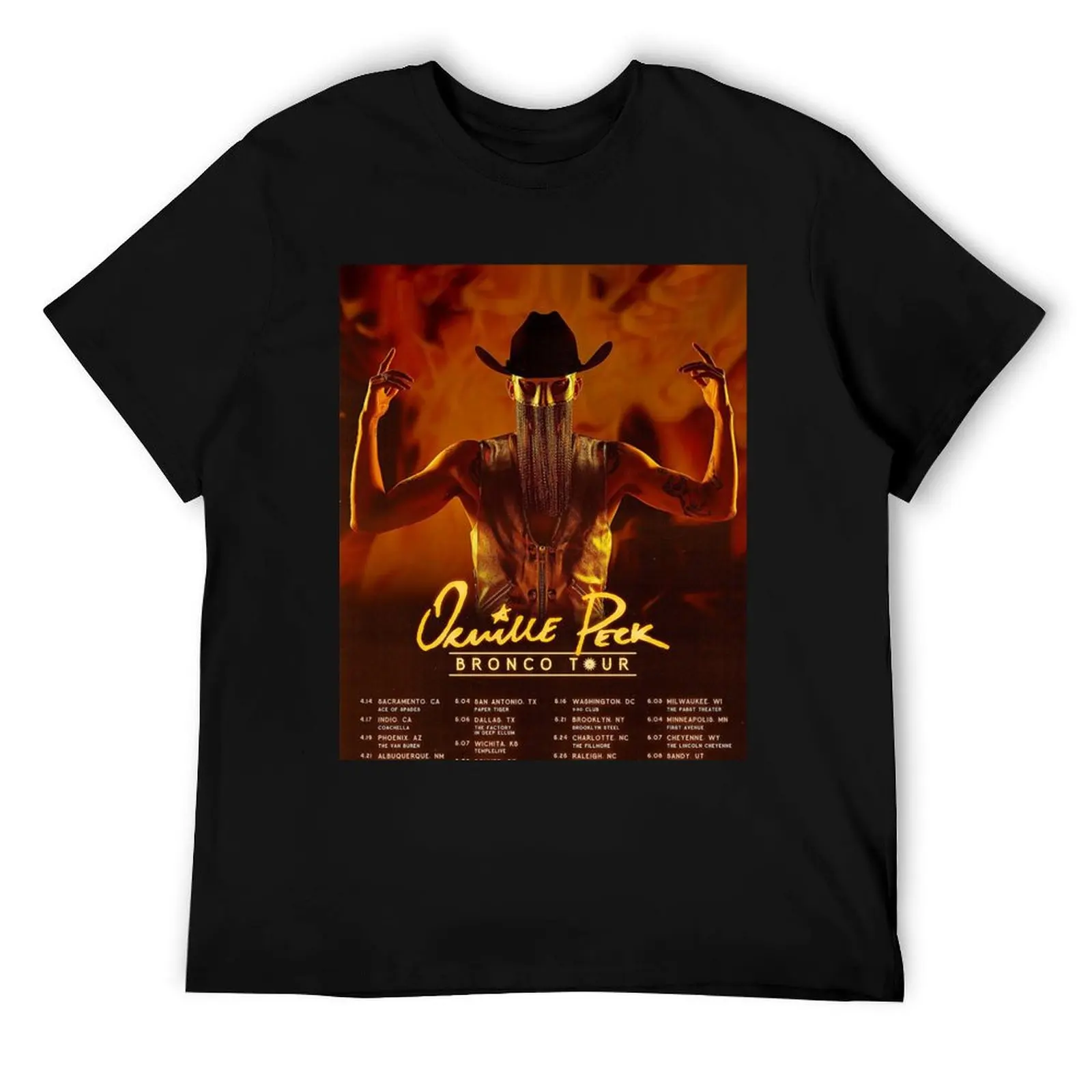 

Orville Peck Bronco 2022 Tour 11 T-Shirt anime t shirts for man man t shirt graphic man t shirt heavy cotton T-Shirt