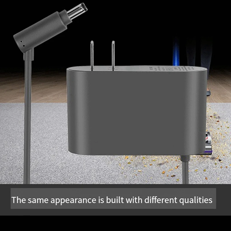 Aspirador Carregador de Bateria para Dyson, Carregador Rápido, EU Plug, Adequado para Dyson V6V7V8DC62, 0.8A