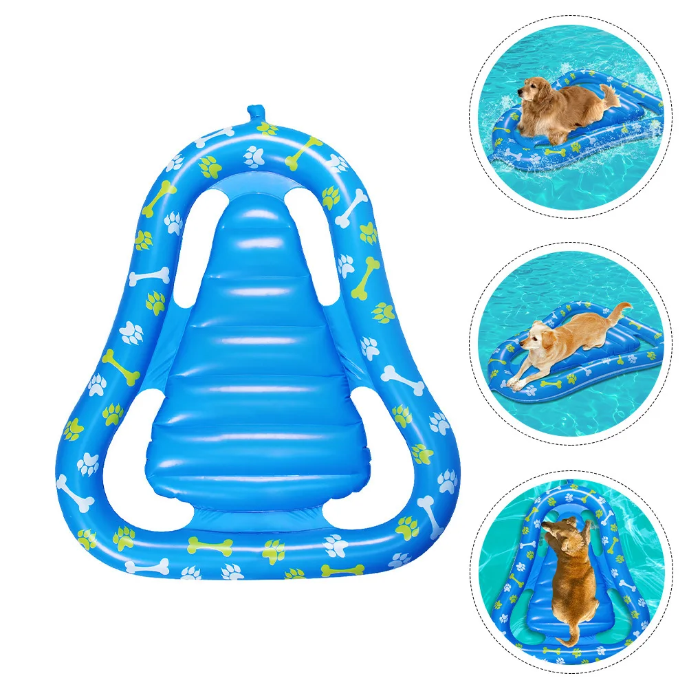 الحيوانات الأليفة نفخ العائمة حصيرة الكلب بركة طوف سباحة سرير أريكة عائمة آمنة غرف الهواء المزدوجة بارد الصيف المياه الاسترخاء #5
