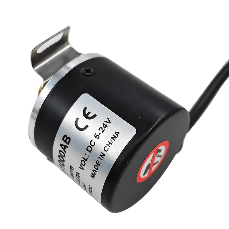 IE38-1000AB 5mm/6mm/8mm Incremental Photoelectric Rotary Encoder with Hollow Shaft Automation 100-1000 PPR Various Counts 12-24V