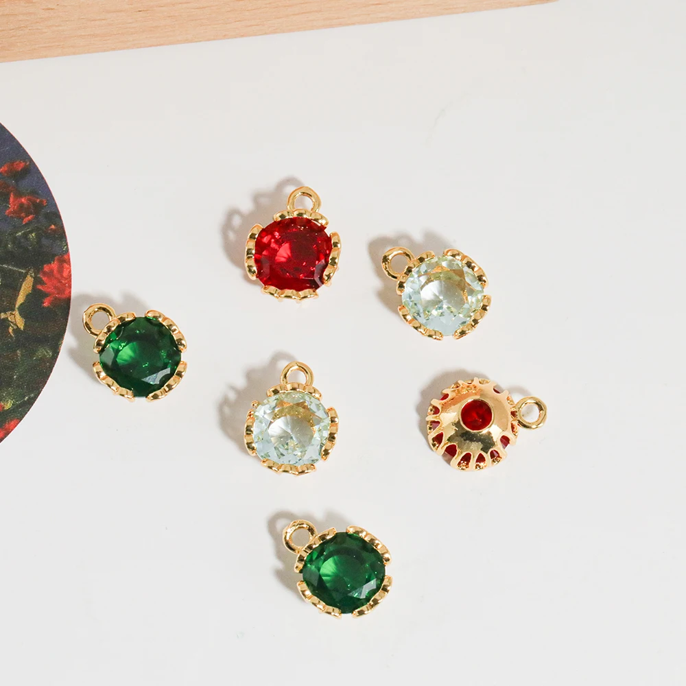 

Cordial Design 100Pcs 9*12MM Hand Made/DIY Charms/Jewelry Findings & Components/Crystal Pendant/Genuine Gold Plating #194858