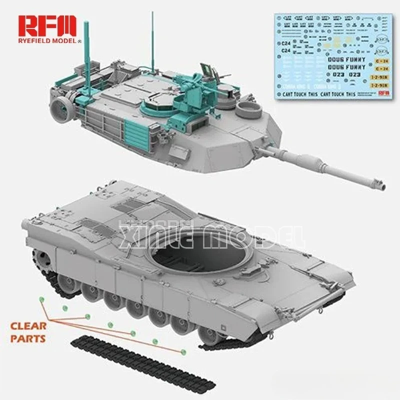 Ryefield รุ่นชุด 1/35 RM-5029 Hyundai US M1A2 SEP V2 หลัก Battle TANK เหมาะสําหรับทหารของเล่นรุ่น HOBBY