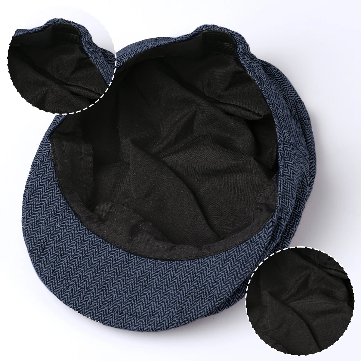 Baby Boy Hat Toddler Golf Cap Newborn Baptism Herringbone Flag Headgear Kids Gentleman Wedding Cotton Soft Lining Accessories