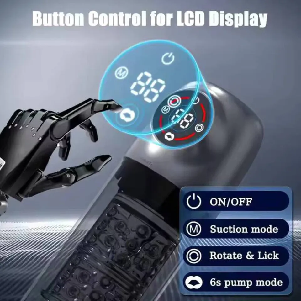 التلقائي الدورية ذكر الاستمناء كأس مص لعق جهاز الاستمناء للرجال منتجات جنسية ألعاب مثيرة
