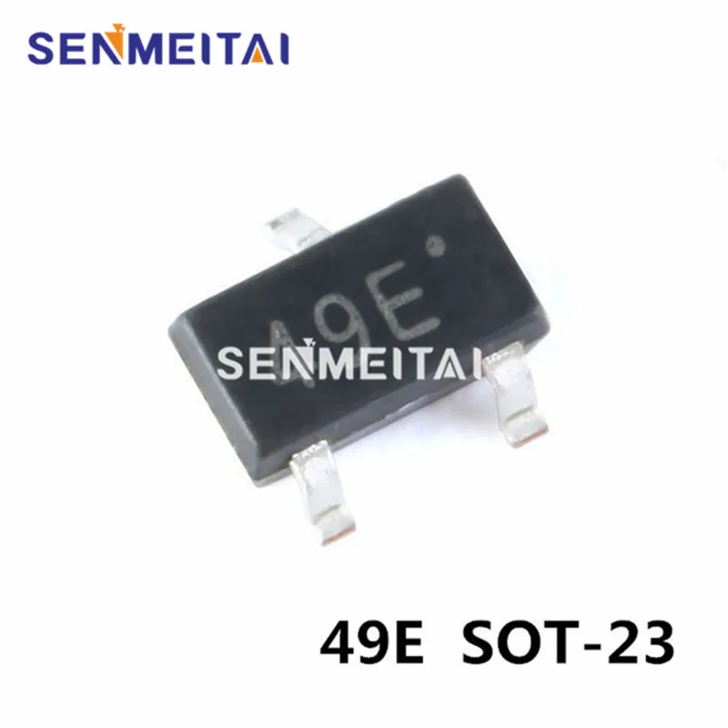 100PCS 49E 44E A3144 OH44E 3V-30V Hall Effect Sensor Switch Hall Element 49E SOT-23 SS49E AH49E High Sensitivity