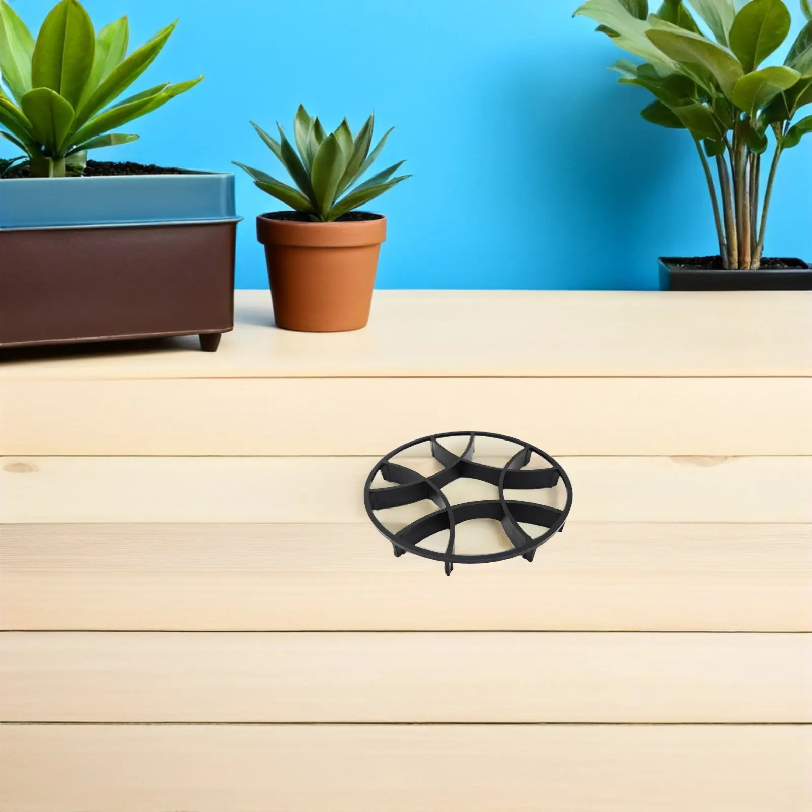 10Pcs Flower Pot Bottom Stands Plastic Planter Feet Risers Drainage Support Elevated Pot Feet for Indoor Outdoor Patio Garden