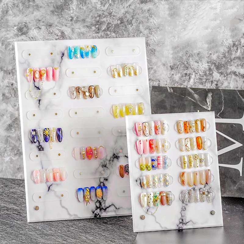 Nail Art Display Rack Board Nail Gel Polish Showing Shelf Display Stand Manicure Gel Color Works Sample Exhibition Tools