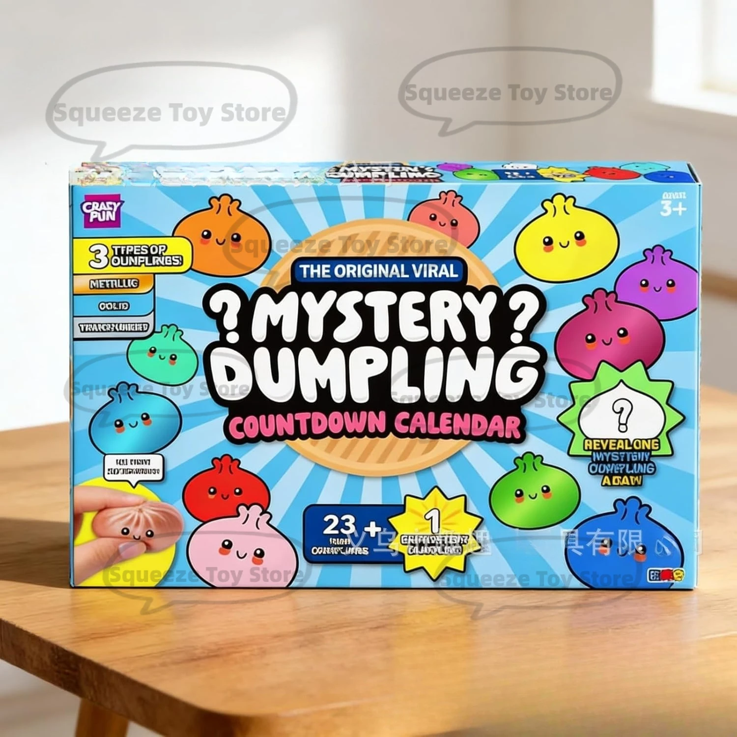 New Squishy Fidget Mystery Dumpling 24 Day Countdown Calendar Sensory Toy For Kids Teens Adults Party Table Decor Christmas Gift