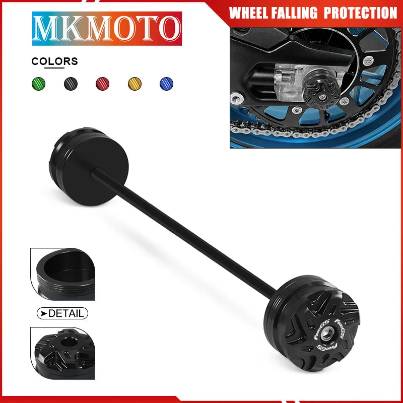 

New Motorcycle Front Rear Wheel Falling Protector For F700GS F800GS 2017-2024 2025 CNC Fork Axle Crash Sliders Cap f700gs f800